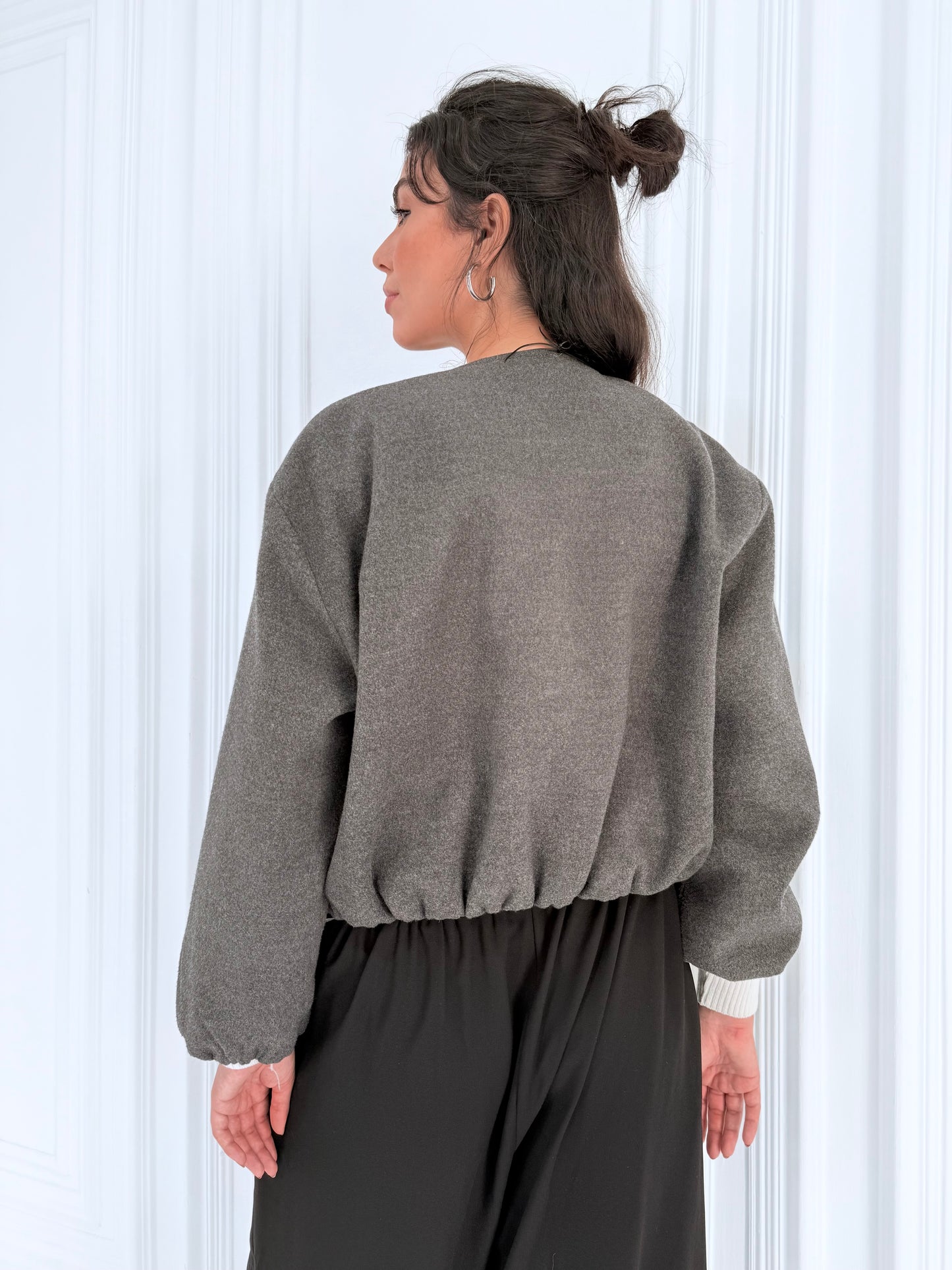 Parachute Jacket In Gray