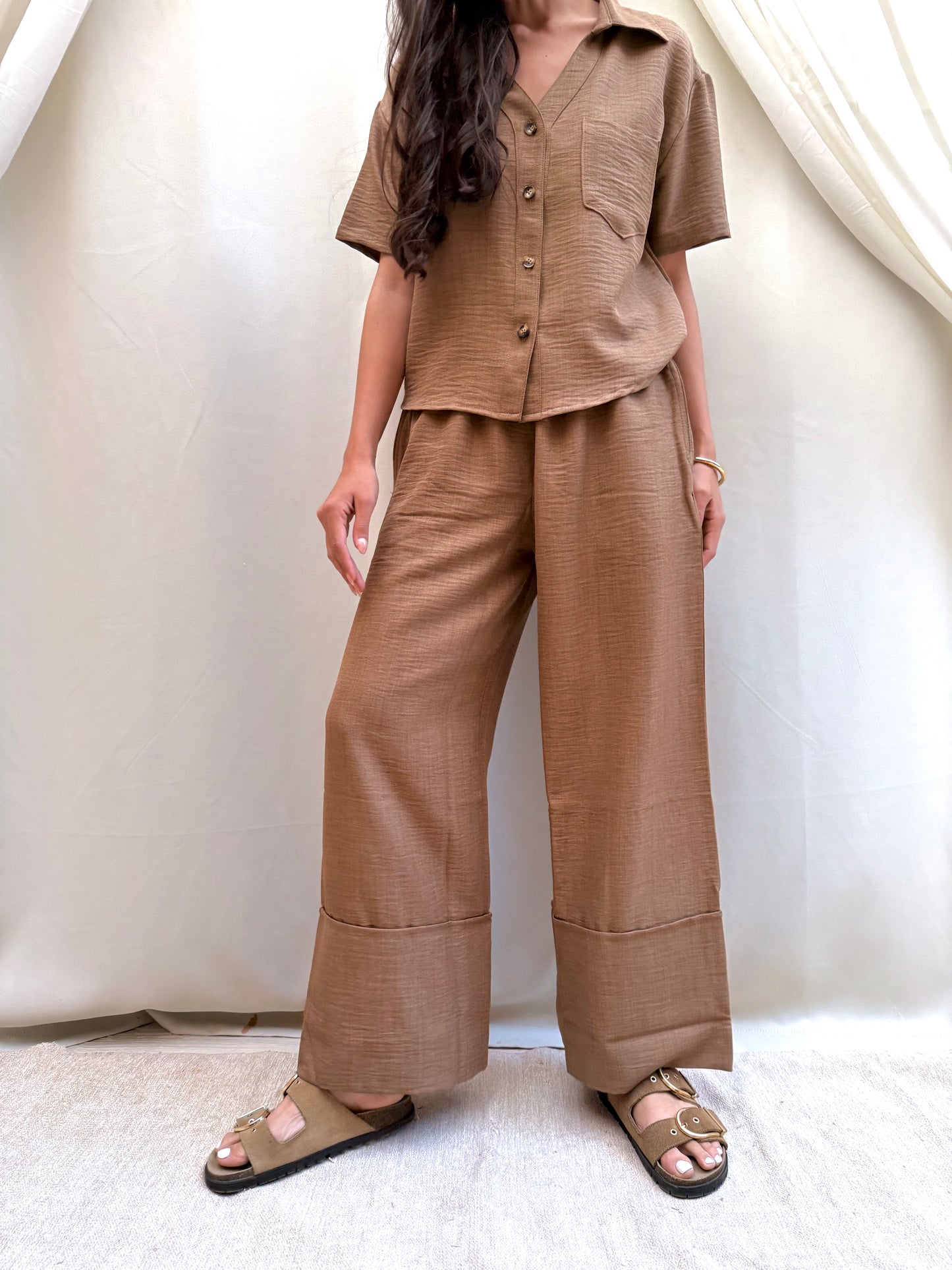 Terra Wide Pants In Brown