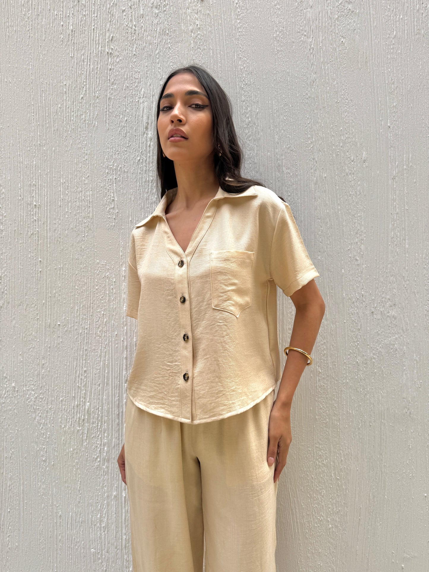 Terra Soft Shirt In Beige