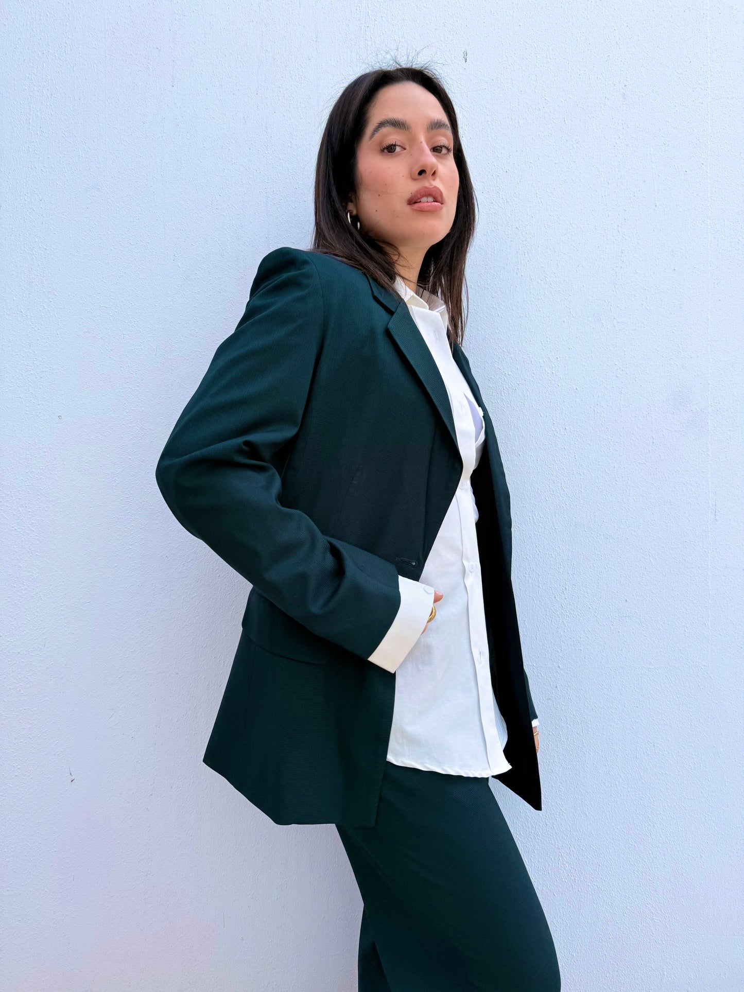 The Essential Blazer In Emerald Green