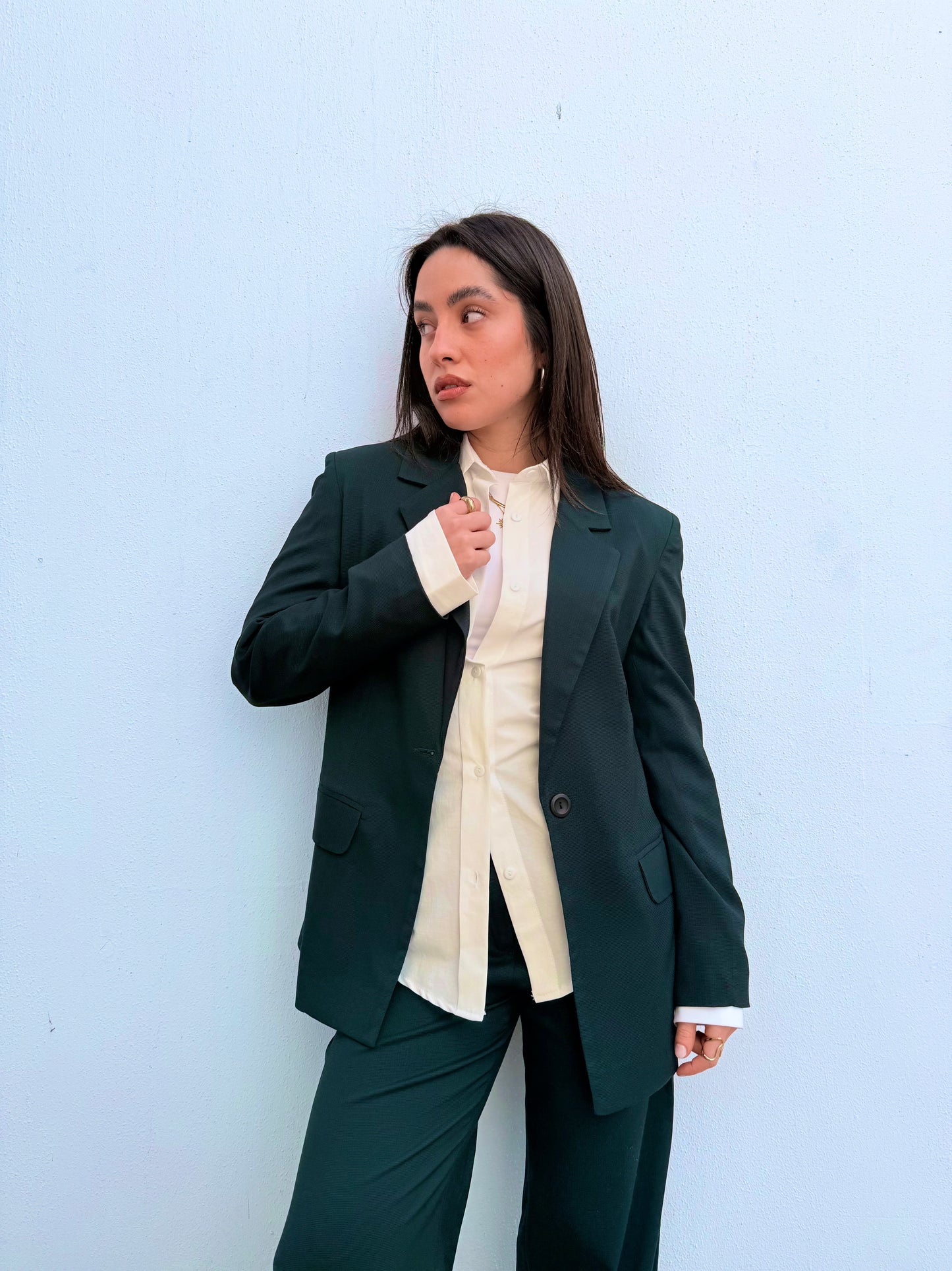 The Essential Blazer In Emerald Green