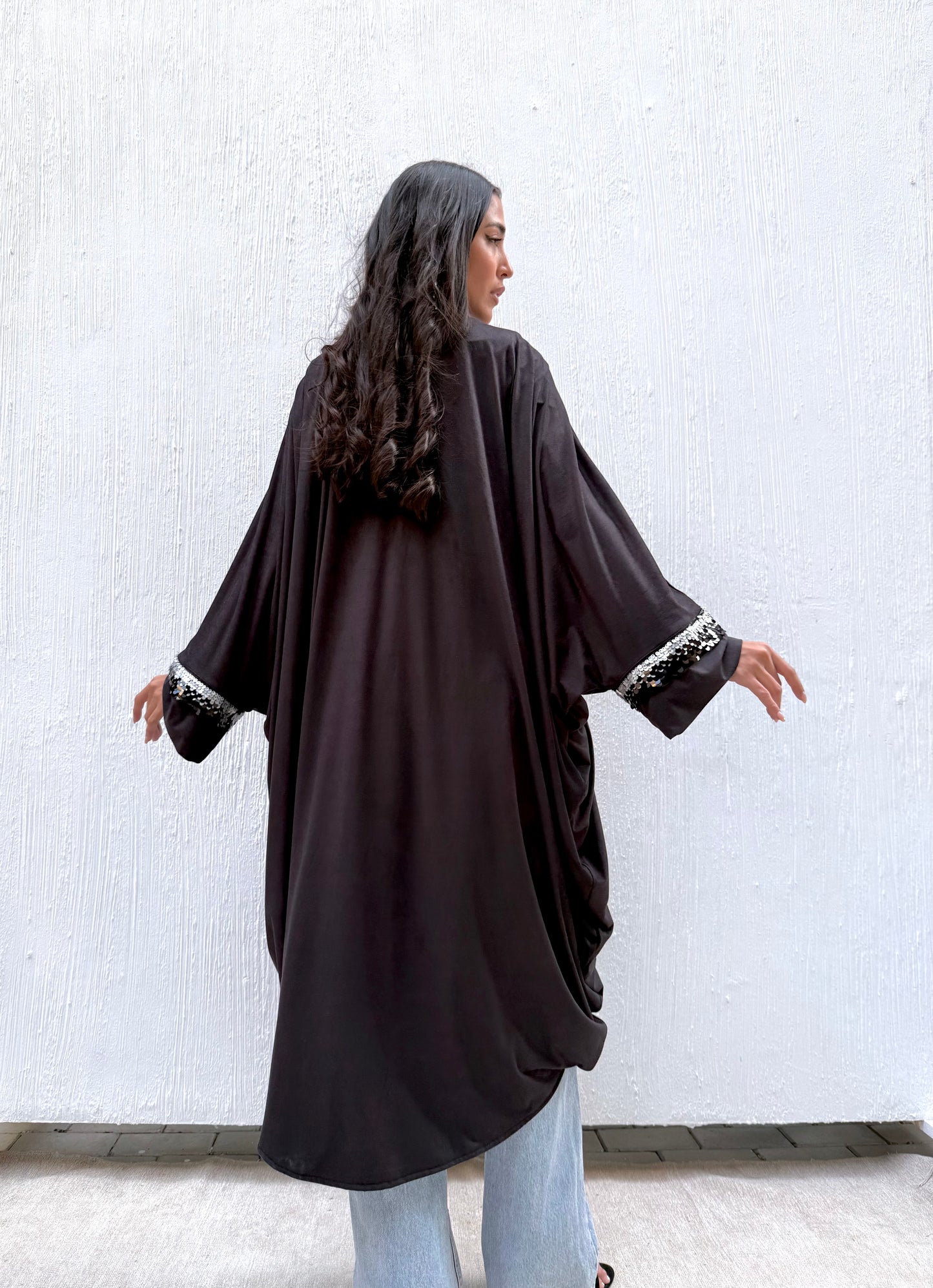 The Flow Kaftan In Black