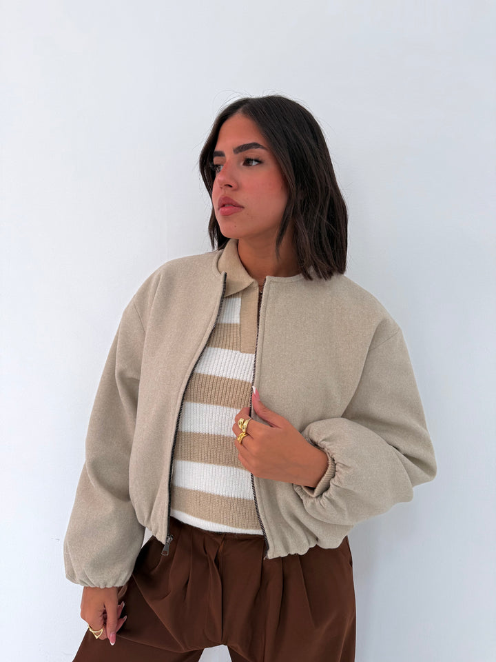 Parachute Jacket Beige