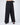 Wide-Leg Pants With Draped Side Wrap In Black