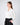 Blouse With Feathers And Wide Sleeves In White