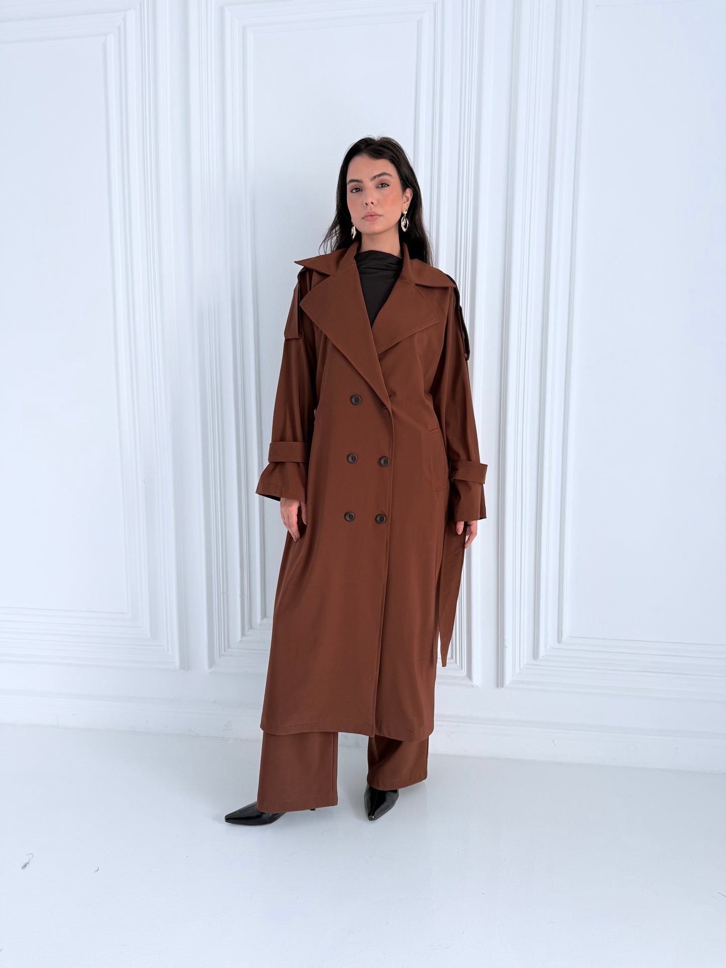 The Muse Trench In Brown