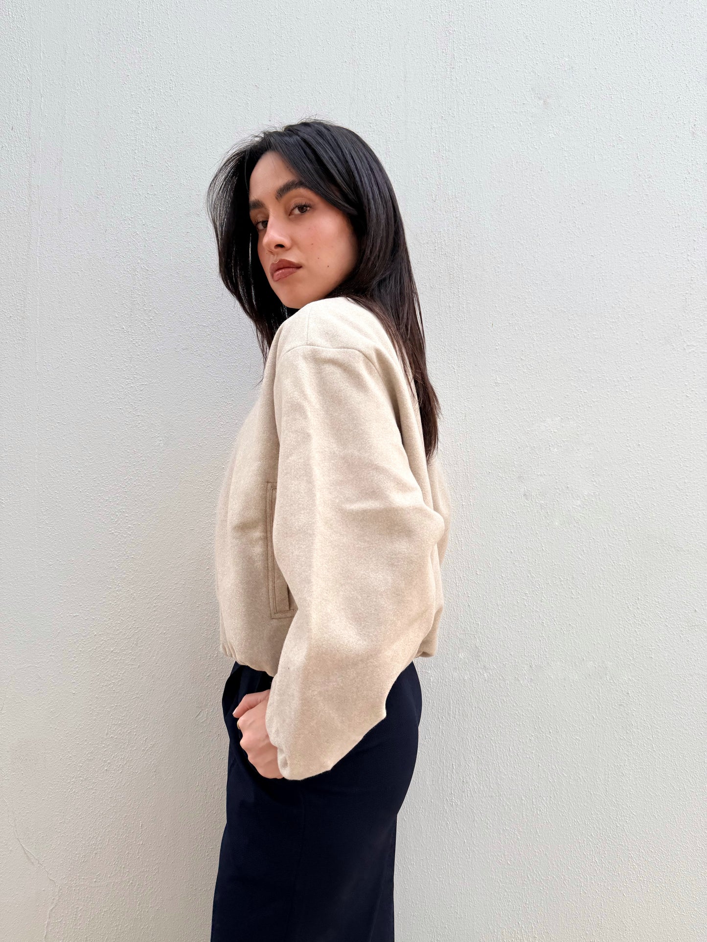 Parachute Jacket Beige