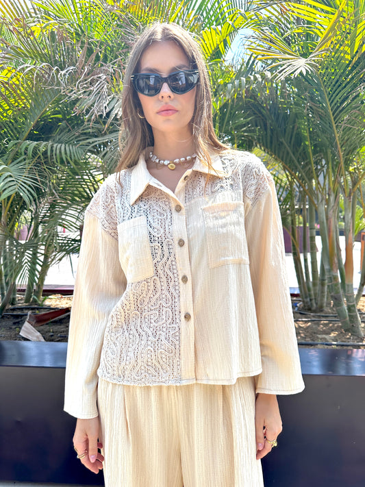 Sandwave Shirt In Beige