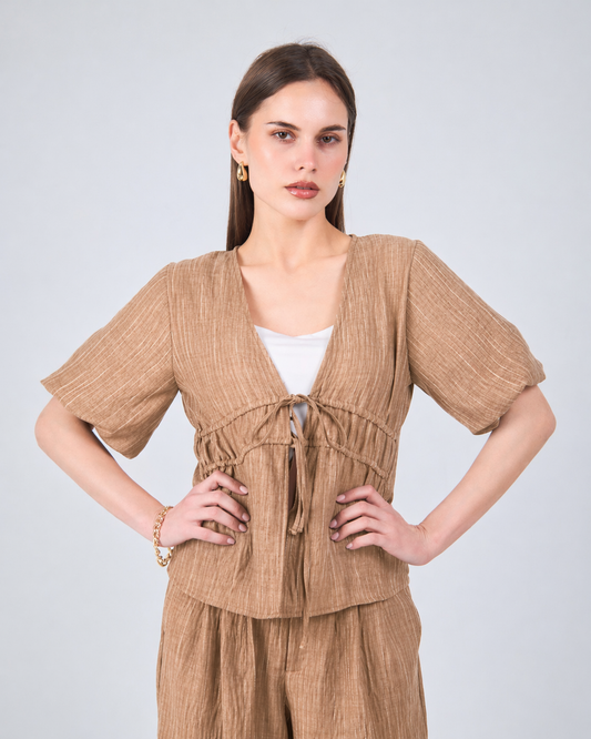 Breeze Tie-Front Blouse