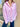 Stripped Over Size Shirt In Pink