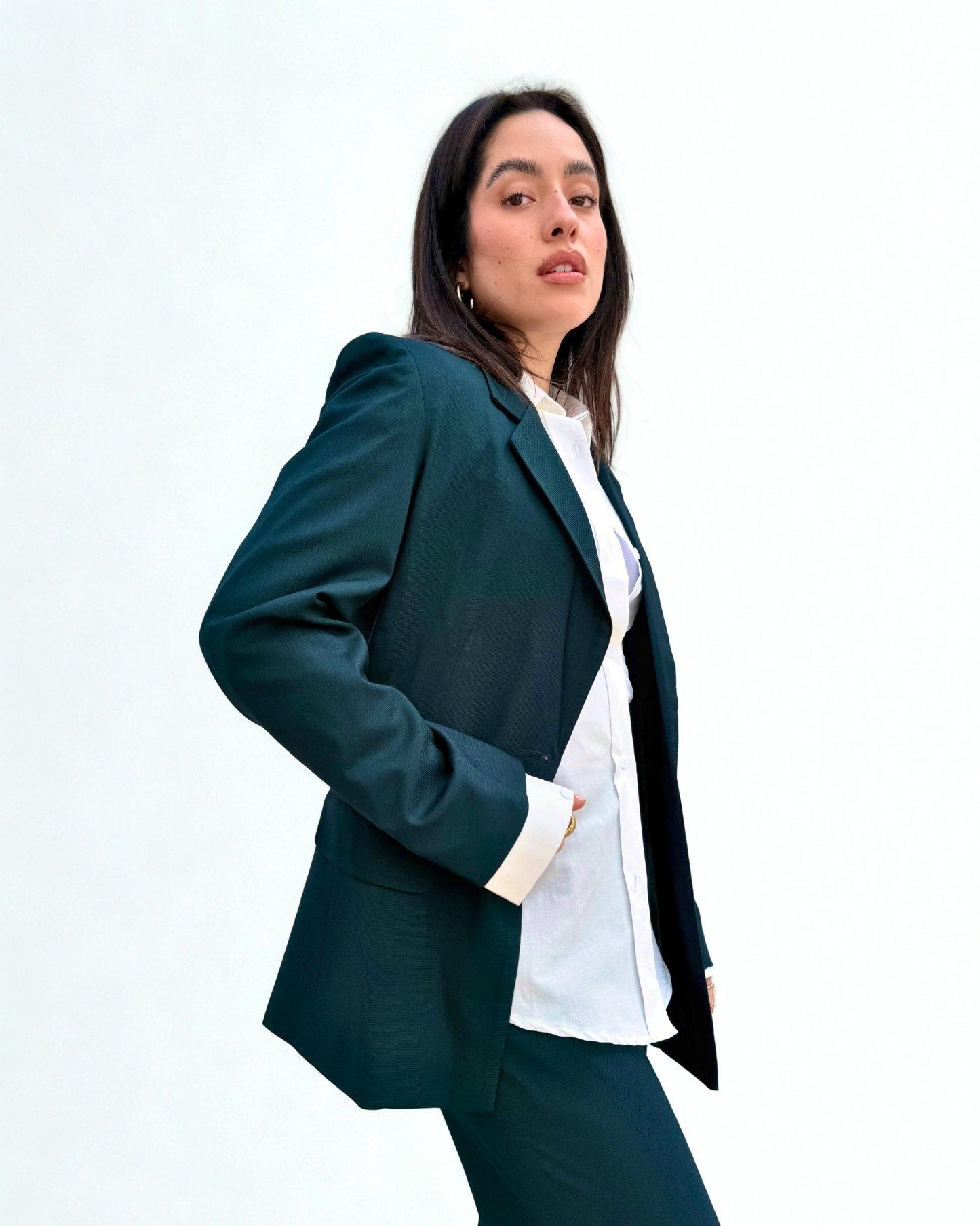 The Essential Blazer In Emerald Green
