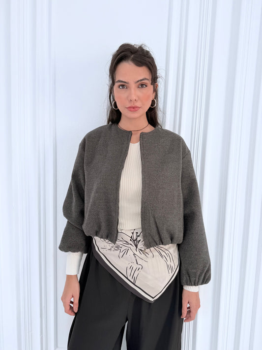 Parachute Jacket In Gray