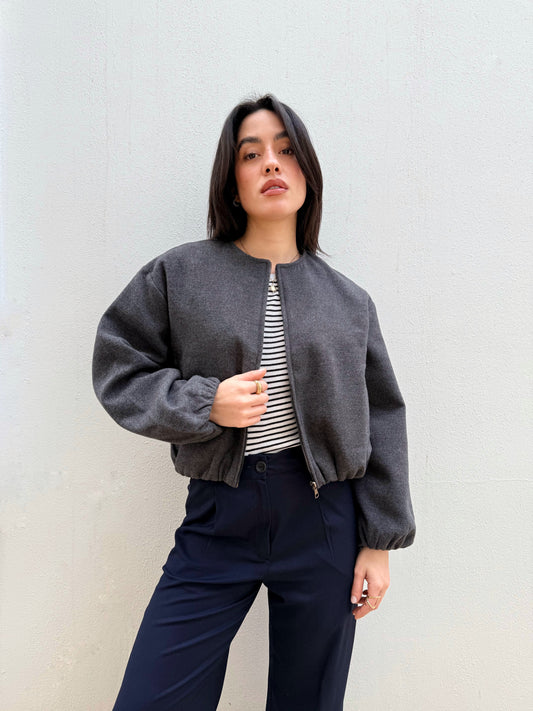 Parachute Jacket In Gray