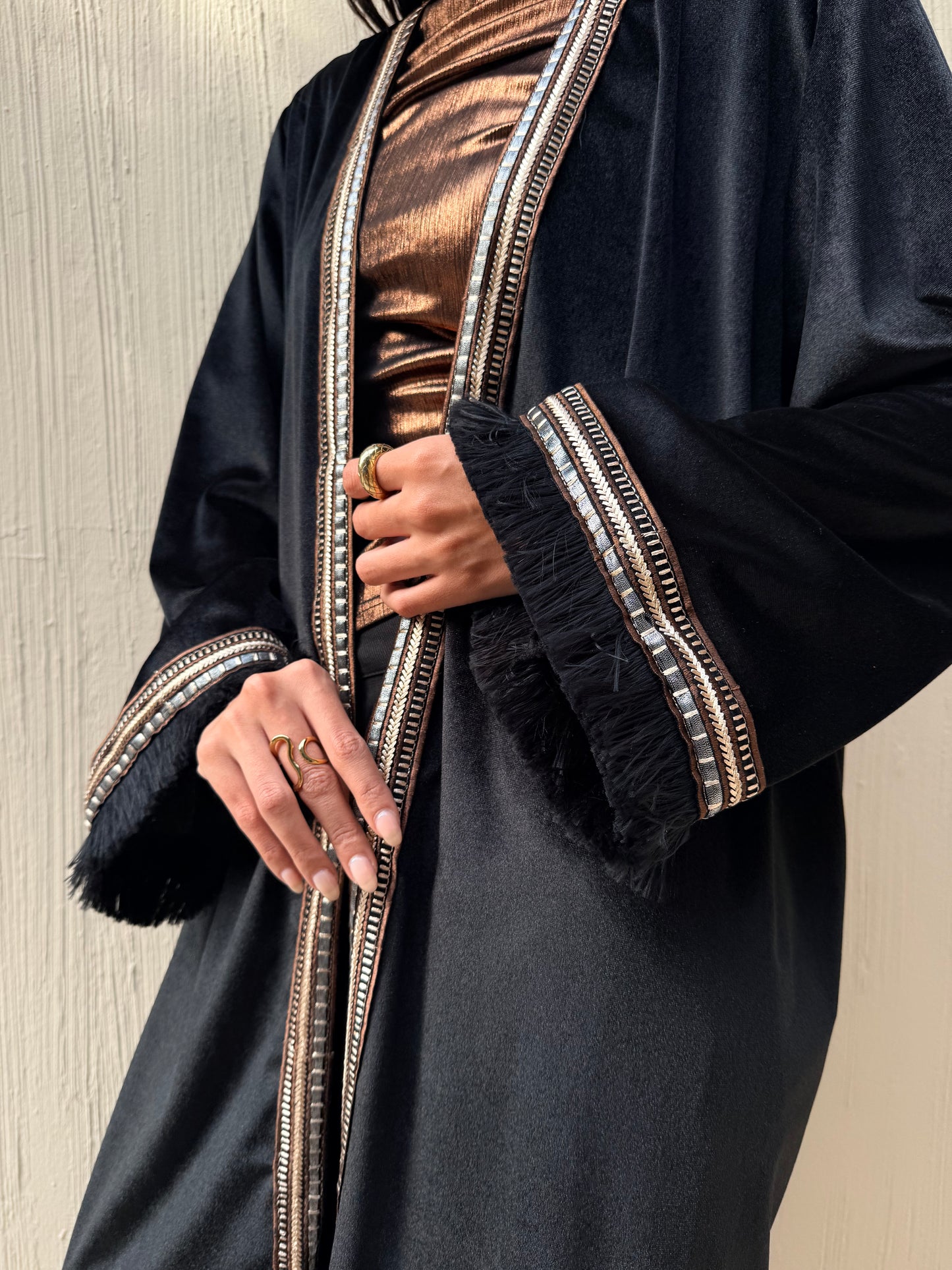 Fringe Frame Kaftan
