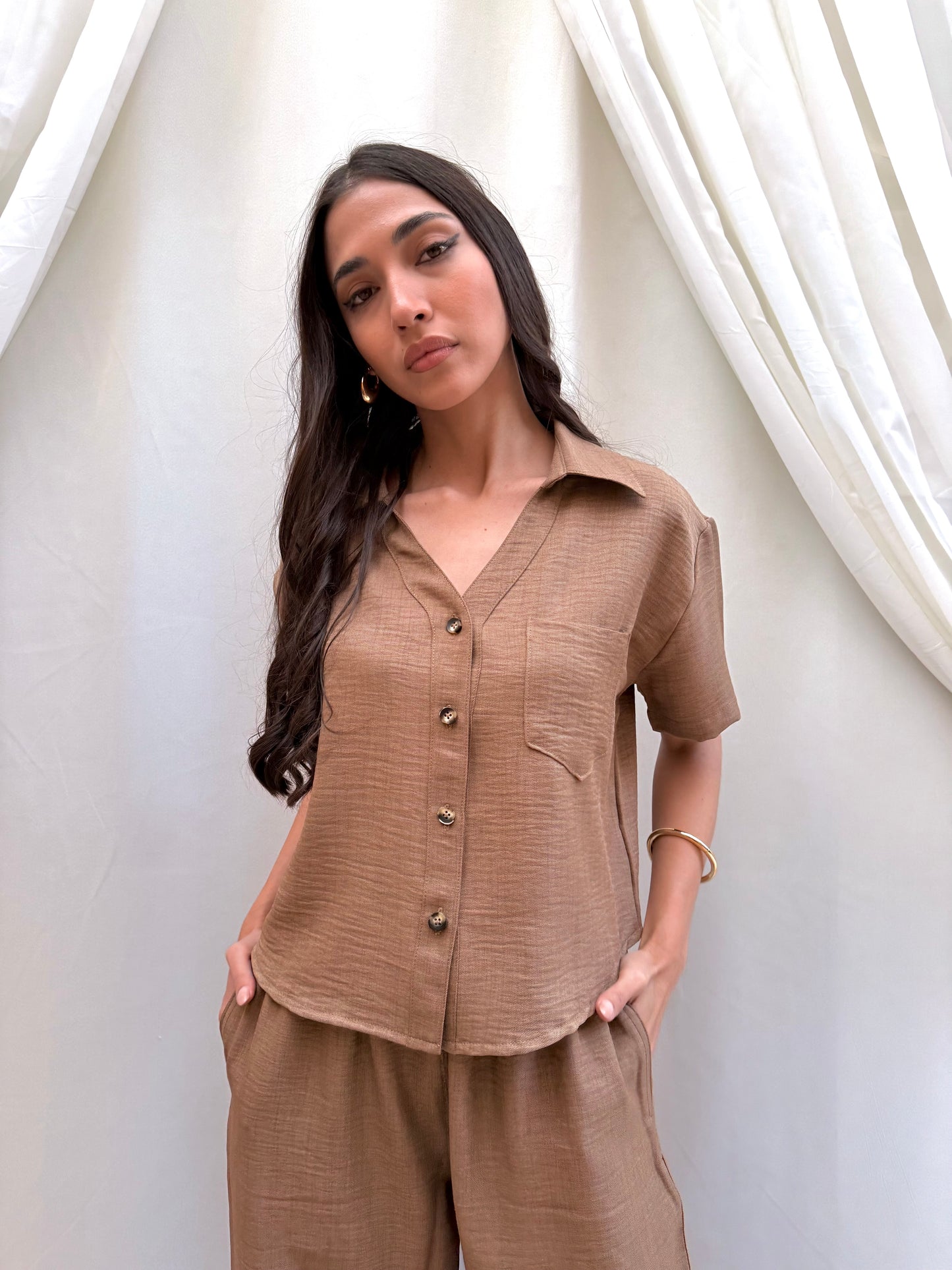 Terra Soft Shirt In Brown