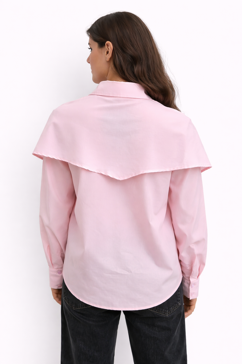 Cape Shirt In Baby Pink