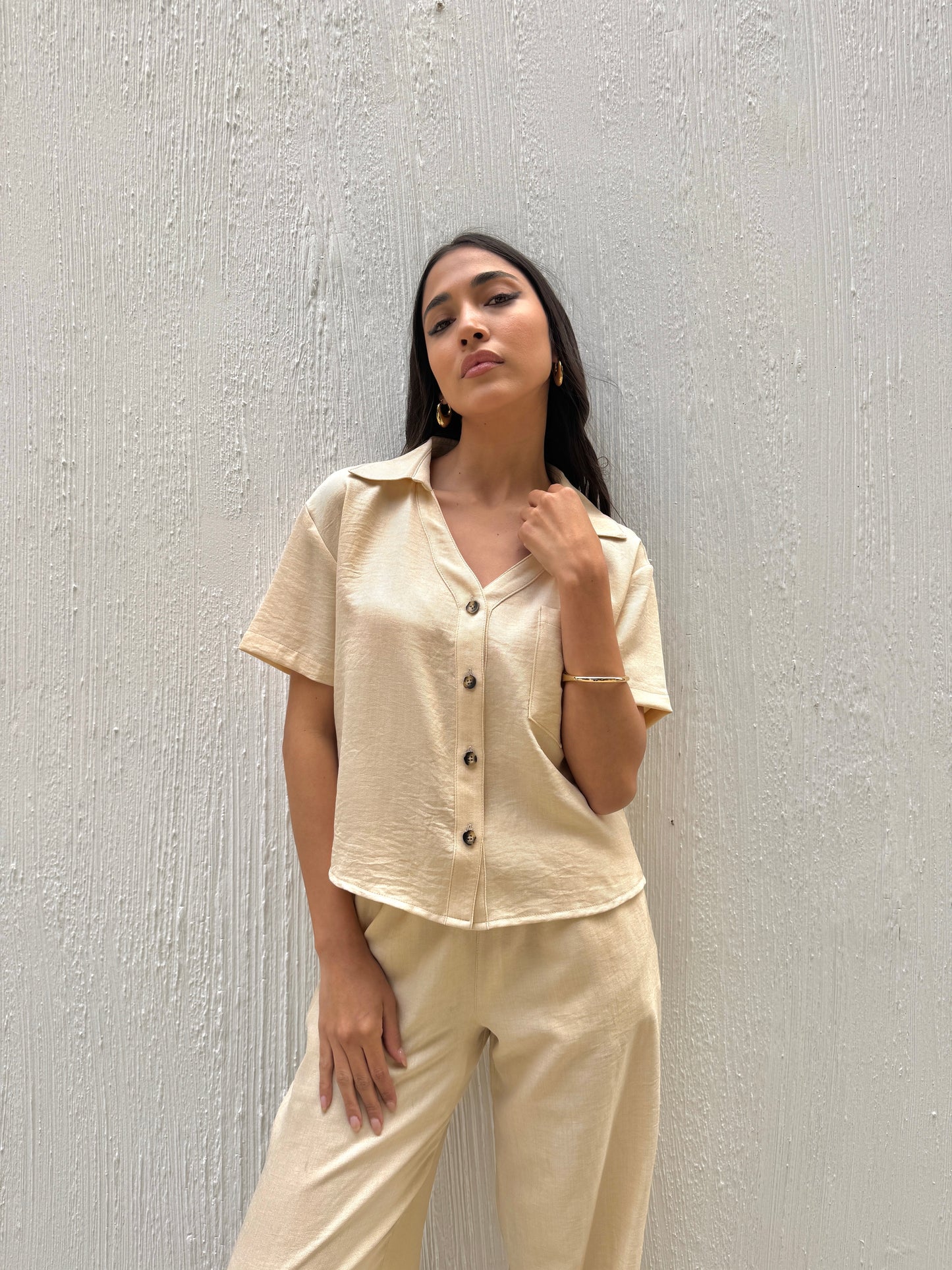 Terra Soft Shirt In Beige