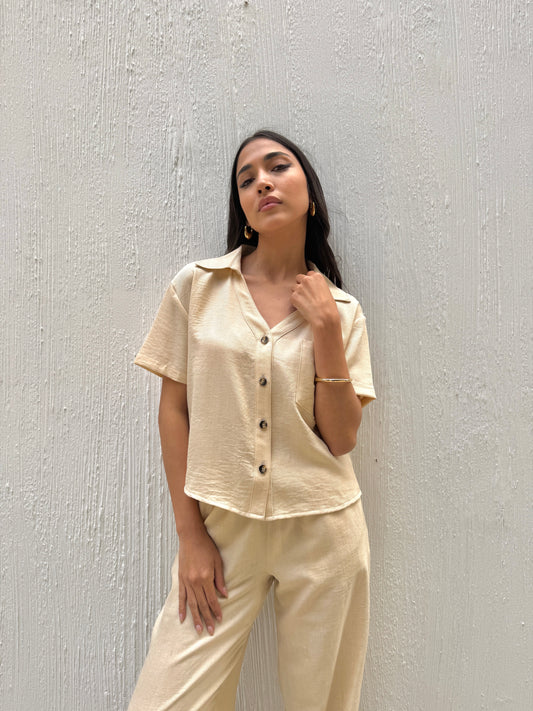 Terra Soft Shirt In Beige