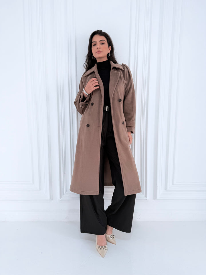 Seamless Coat In Light Brown