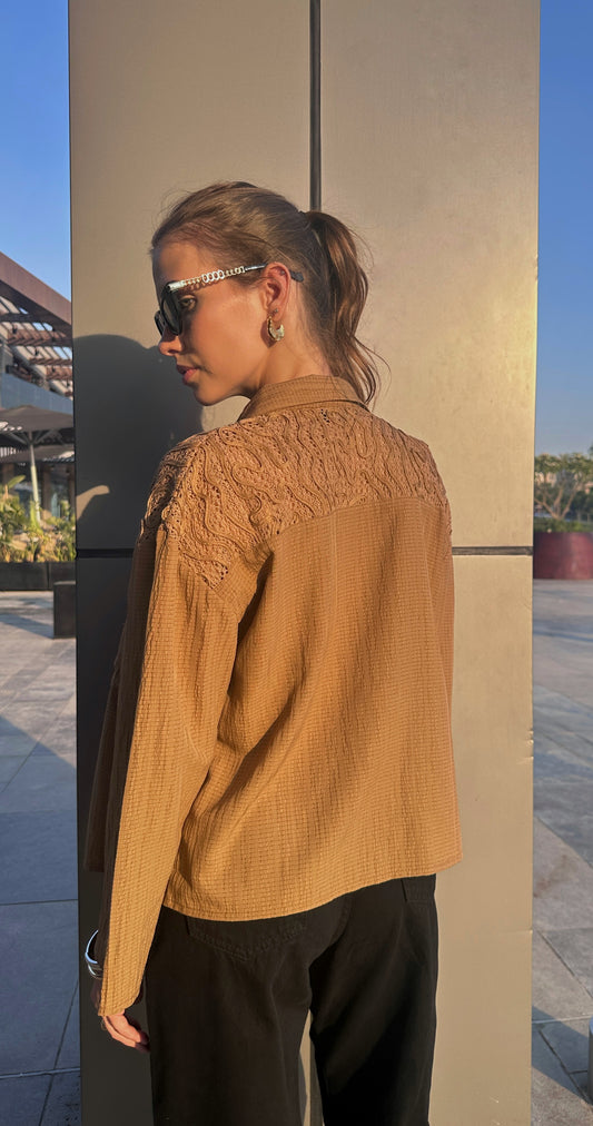 Sandwave Shirt In Brown