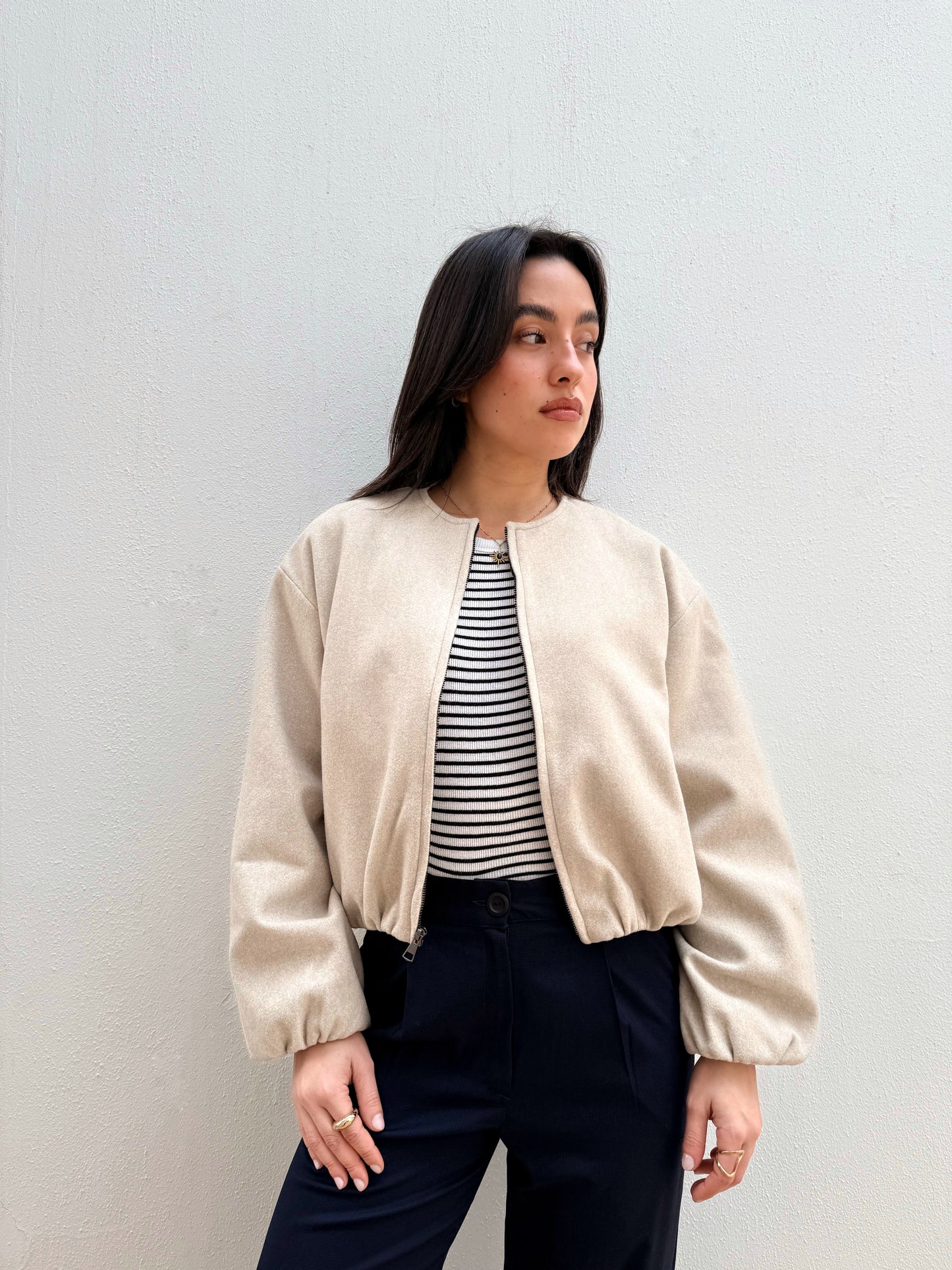 Parachute Jacket Beige