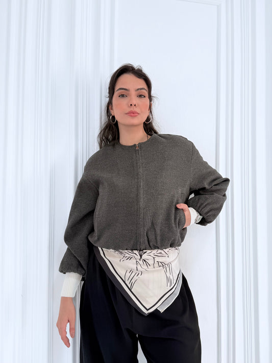 Parachute Jacket In Gray