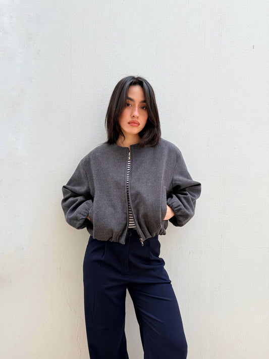 Parachute Jacket In Gray