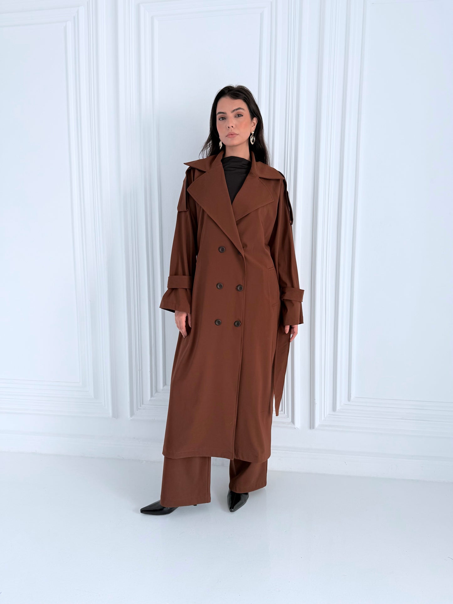 The Muse Trench In Brown