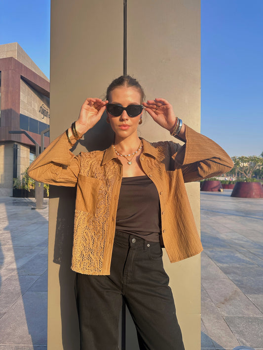 Sandwave Shirt In Brown
