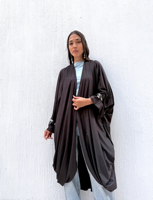 The Flow Kaftan In Black