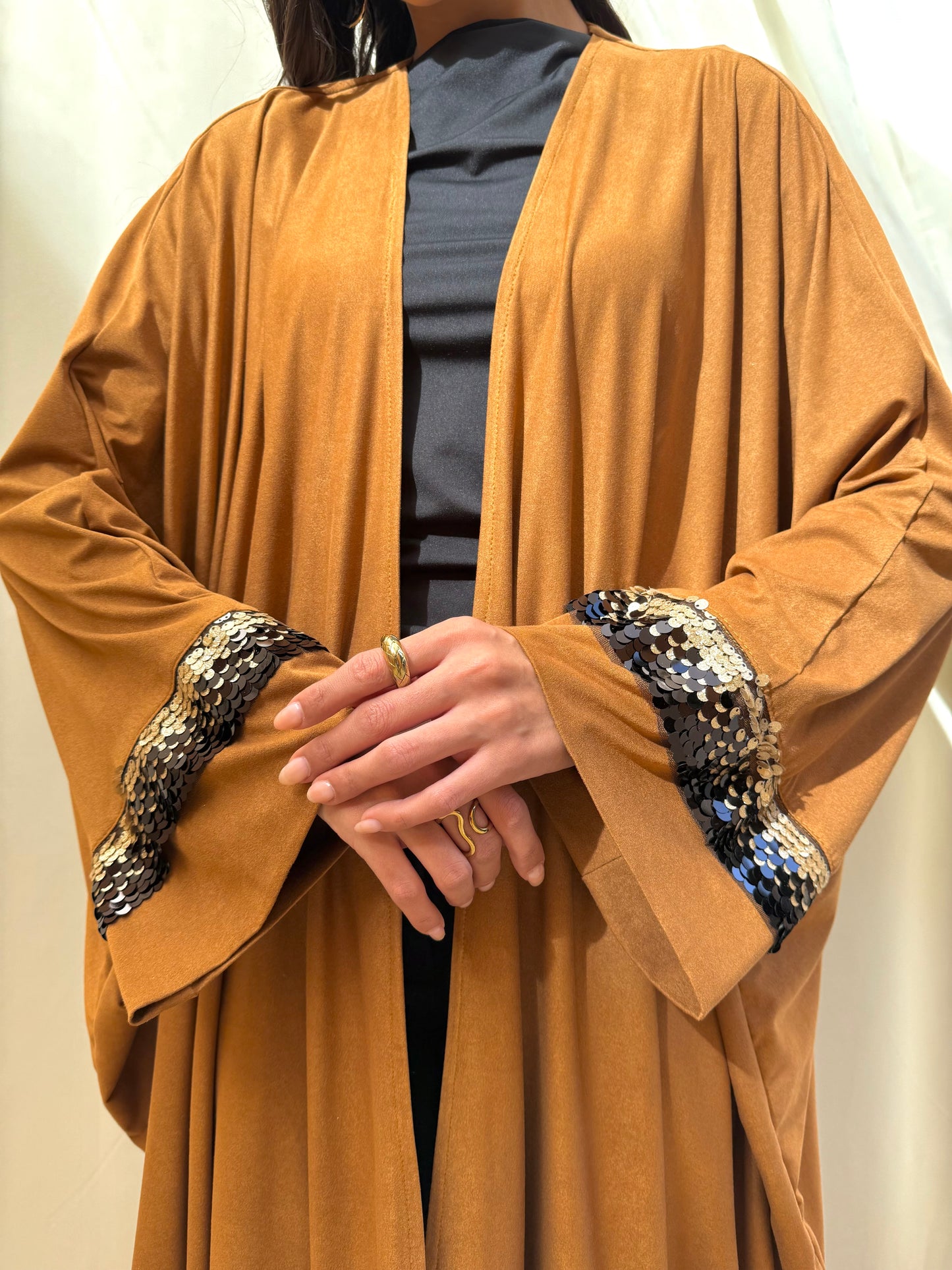 The Flow Kaftan In Camel