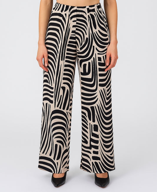 Savanna Lines Wide-Leg Pants
